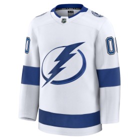 Dresovi Tampa Bay Lightning 2024-25 Fanatics Premium Custom Gostujući Bijela - Muške